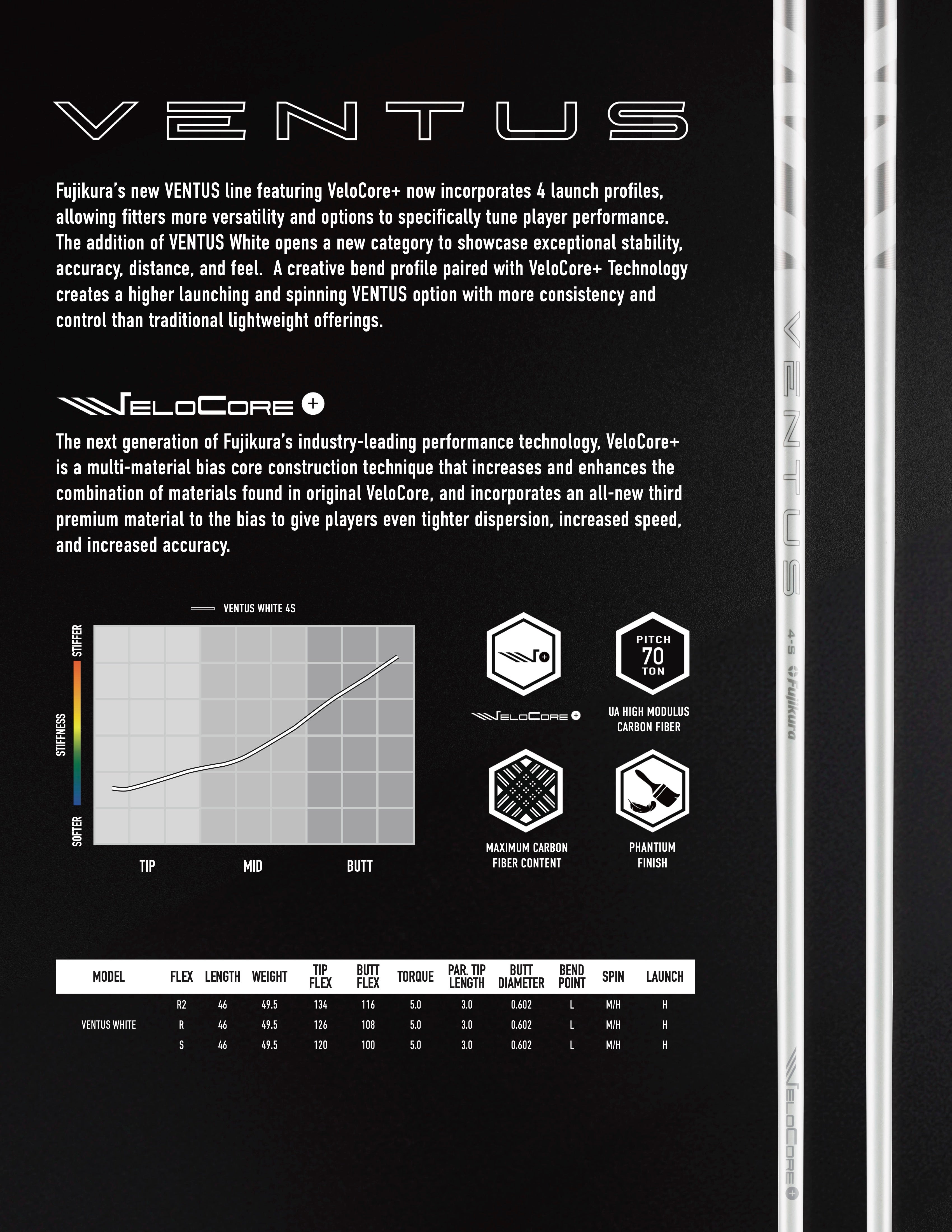Fujikura 2024 Ventus Velocore + White Wood Shaft | Myclubmaker